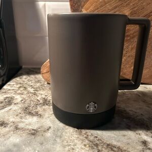 Starbucks Charcoal Gray Mug with Black Base